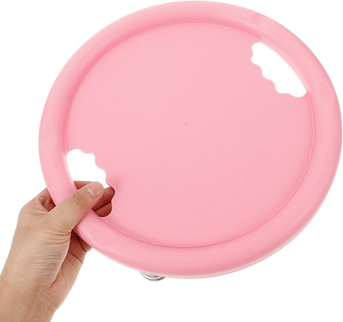 Four-wheel Abdominal Exercise Wheel Board with Silent Rolling Core Training Plate, Pink Fitness Ab Roller for Home Strength and Muscle Sculpting