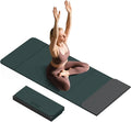 Foldable Yoga Mat, 0.32 inches Thick(8mm), SGS Certified, Non Slip, 71 x 24 inches, Foldable for Travel, Pilates, Camping, Environmental Sports Mat, Odorless TPE Material