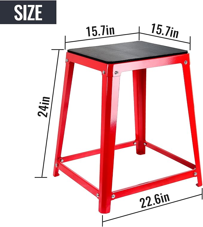 Plyometric Platform Box 12/18/20/24 Inch Fitness Exercise Jump Box Step for Fitting, Plyometric Box Jumping Exercise Training