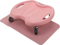 VILLCASE Ab Roller Wheel 4-wheel Silent Abdominal Core Trainer with Knee Pad, Portable Ab Exercise Equipment for Home and Travel Strength Training