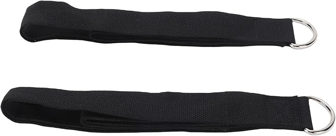 Double Loop Pilates Straps, Cotton Neoprene Adjustable Workout Strap, Strengthen Muscles and Improve Flexibility for Home Gym