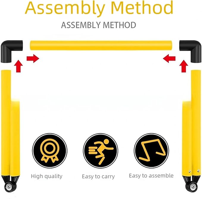 Adjustable Speed Agility Hurdles Portable Training Equipment for Soccer Basketball Track Field Outdoor Speed Training Gear