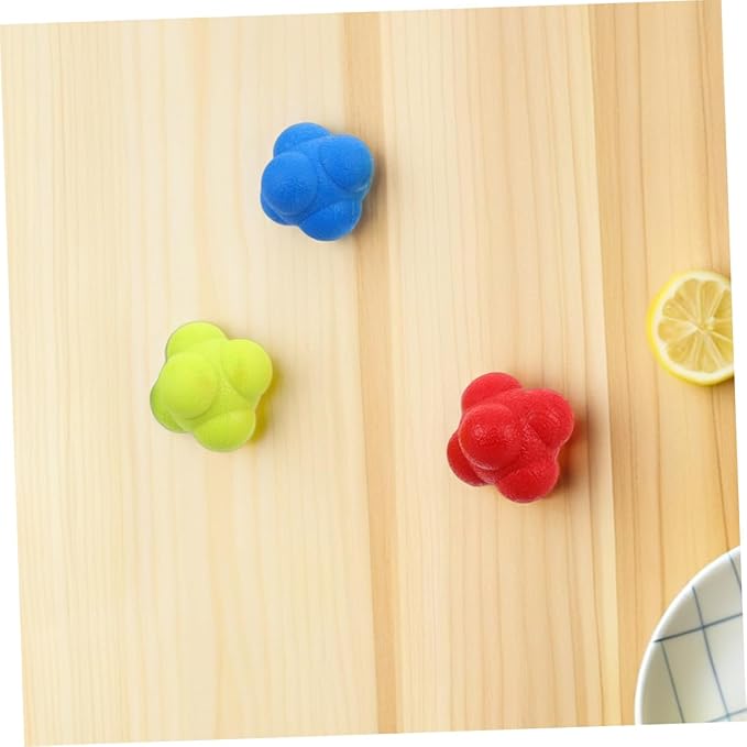 Garneck 6pcs Reflex Agility Balls Hand Eye Coordination Training Balls Reaction Speed Training Vision Lazy Eye Tennis