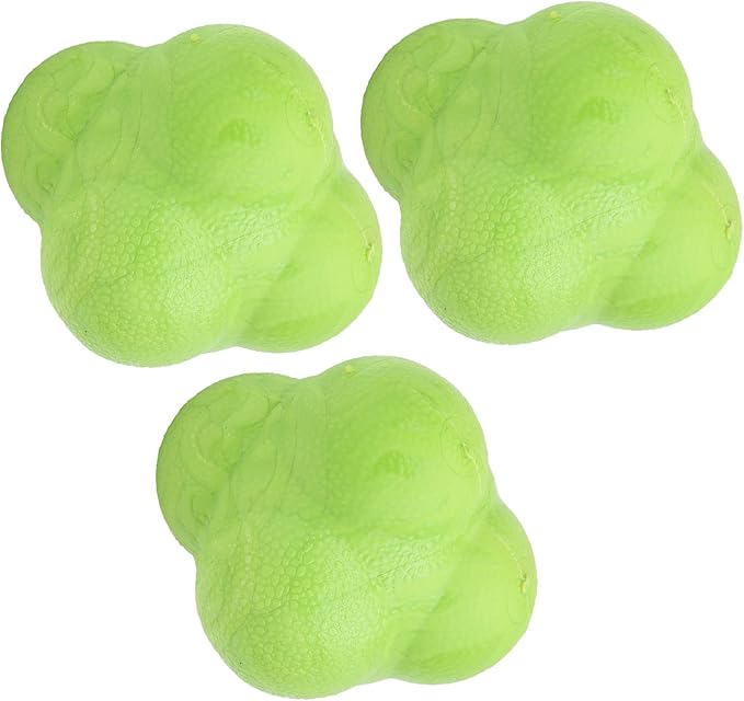 Reaction Ball Durable Coordination Training Ball for Sports Fitness, 3pcs Hex Bounce Exercise for All Sports Training