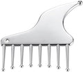 ideayard Multi-Functional Stainless Steel Scalp Massage Comb, Portable Guasha Scraping Comb Tool for Scalp, Facial, Shoulders, Legs & Arms, Ideal for Soothing Relief