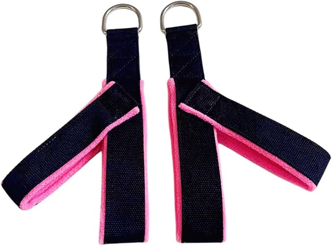 2Pcs Pilates Straps Reformer Straps D Ring Core Waist Back Leg Y Loops Fitness Straps Yoga Straps for Exercise Men Home Women