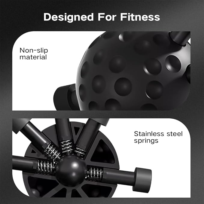Finger Grip Strengthener, Hand Grip Strengthener Finger Exerciser, Grip Strength Trainer, Adjustable Hand Grip Silicone Grip Strength Trainer for Muscle Building and Injury Recovery, Black
