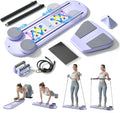Maksone Pilates Board – 6-in-1 Foldable Reformer Training Kit with Auto-Rebound Ab Roller & Digital Display – Portable Home Core Workout Equipment for Abs, Muscle Toning & Full-Body Fitness