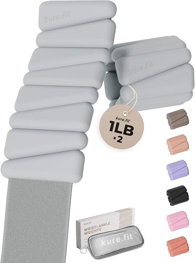 Pilates Weight | Wrist & Ankle Weights for Women | Weighted Bangles | 1LB/ 2LB Each (Set of 2)