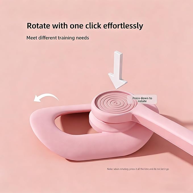 Pelvic Floor Exercise Devices, 360°Adjustable Pelvic Floor Muscle Trainer with Led Display, Leg Straps, Kegel Trainer for Postpartum Rehabilitation, Home Fitness Equipment for Hip, Leg, Arm