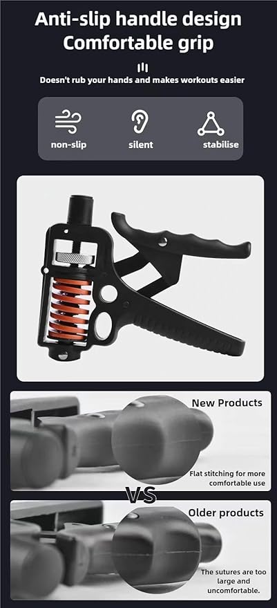 Grip Strength Trainer 11-360LBS - Ergonomic Forearm Strengthener for Fitness/Rehabilitation/Rock Climbing
