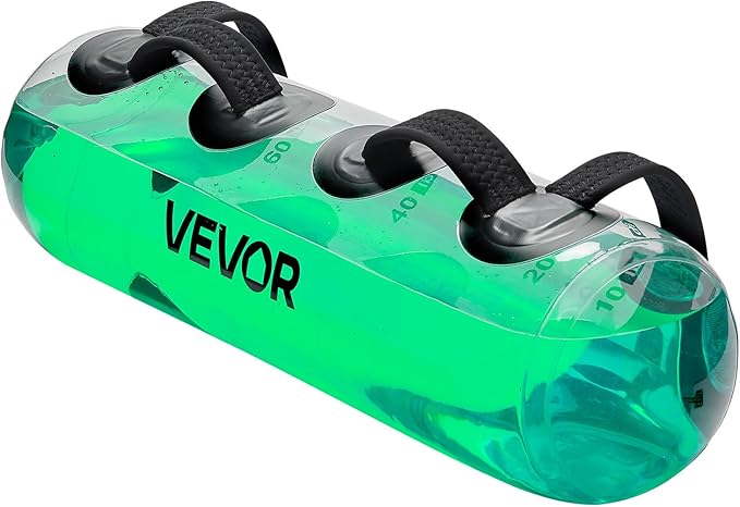 VEVOR Water Weights Aqua Bag, Large Aqua Bags for Workout, Adjustable Portable Stability Fitness & Full Body Exercise Equipment, for Strength Core and Balance Training, Home Gym Exercise, Clear