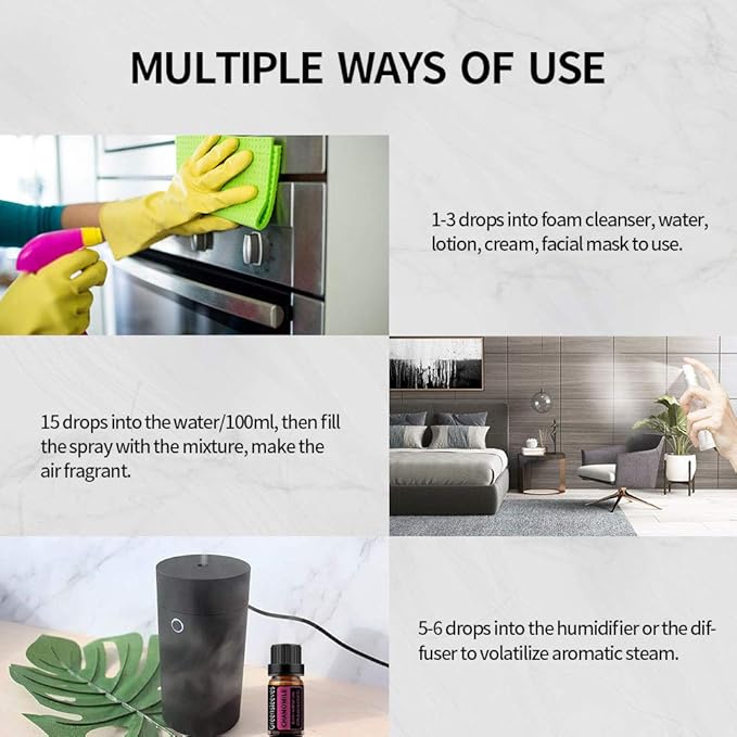 GREENSLEEVES Violet Calendula Essential Oil Set, 2 x 10ml Pure Plant-Based Fragrance Oil for Aromatherapy, Essential Oils for Diffuser, Massage, Bath Bomb, Scented Candle Soap Making