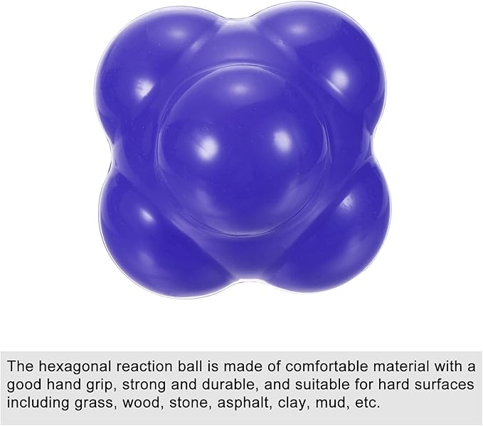 PATIKIL Reaction Balls Agility Trainer, Silicone Bounce Balls for Baseball Hand-Eye Coordination Reaction Training, Speed Reflex