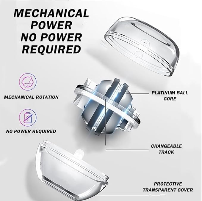 Wrist Ball Exerciser, Torque Ball Hand Exerciser, Gyro Ball Wrist Exerciser, Auto-Start Gyroscopic Forearmexerciser with LED Lights,Wrist Trainer for Stronger Arm Fingers Wristbones and Muscle