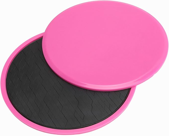 Dual Sided Core Sliders for Full Body Workout, 7 Inches 2 PCS, Portable ABS Fitness Equipment for Home Gym and Travel, Build Functional Core Strength