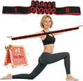 Fitness Resistance Band for Stretching and Yoga, Numbered Elastic Exercise Bands with Handles, Adjustable 8/10/12-Loop Design for Full Body Stretching and Pilates