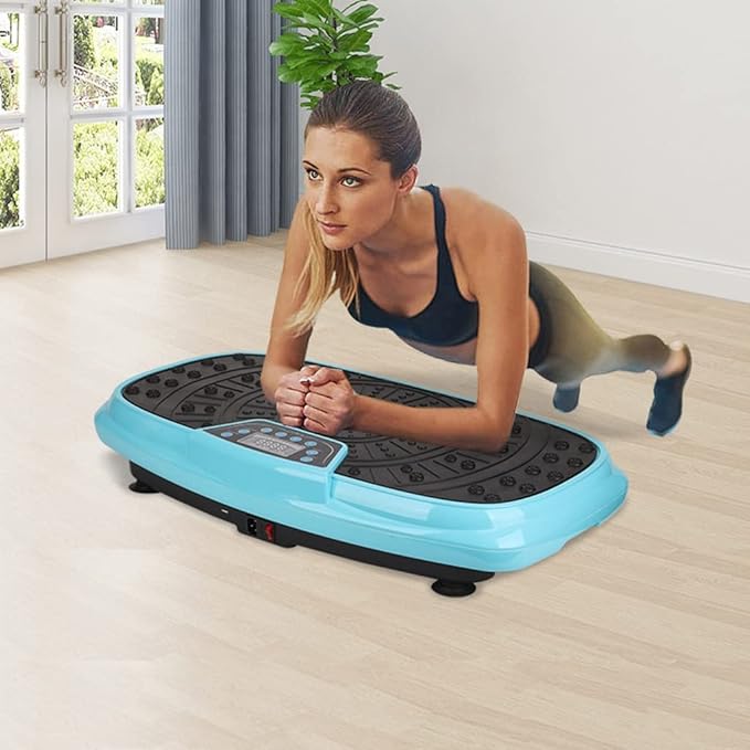 3D Vibration Platform Exercise Machine, Mini Vibration Plate w/Remote Control, 1-99 Level Adjustable Speed, Whole Body Workout Vibration Fitness Platform