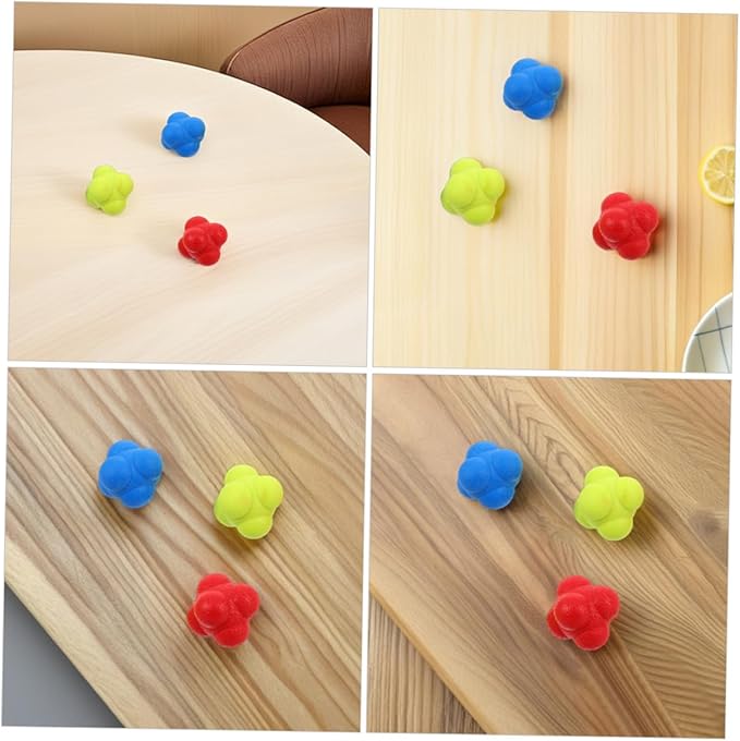 6pcs Reflex Training Balls for Boy Girl and Adults Enhance Speed and Coordination for Sports Agility Durable Elastic Reaction Balls for Hand-Eye Coordination