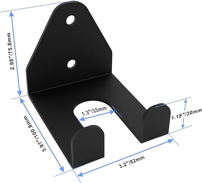 Barbell Storage Rack, Heavy Duty Vertical Hanging Barbell Rack, Wall Mounted Barbell Holder, Olympic Wall Mount Barbell Holder Space Saving Bar Holder Suitable for for Home, Commercial, Garage Gym