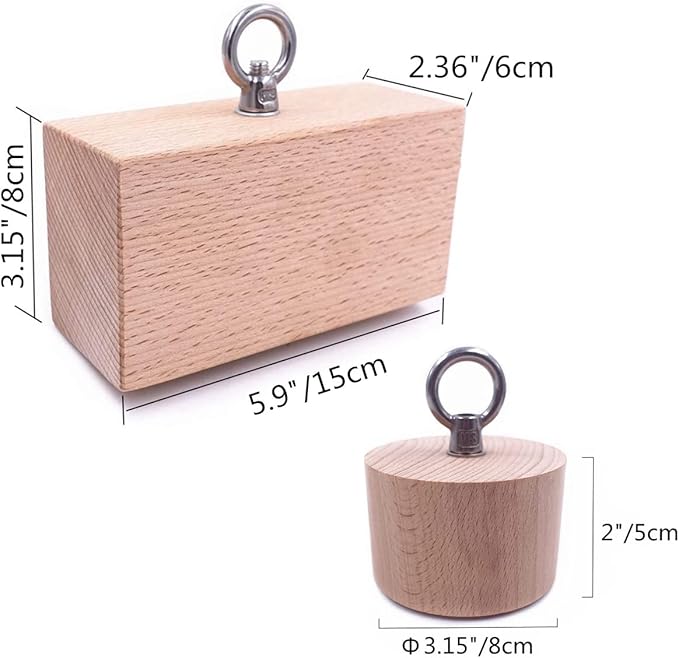 Wooden Pinch Block Grip Workout Climbing Power Grip Forearm Finger Exerciser Strength Training Strengthener Equipment