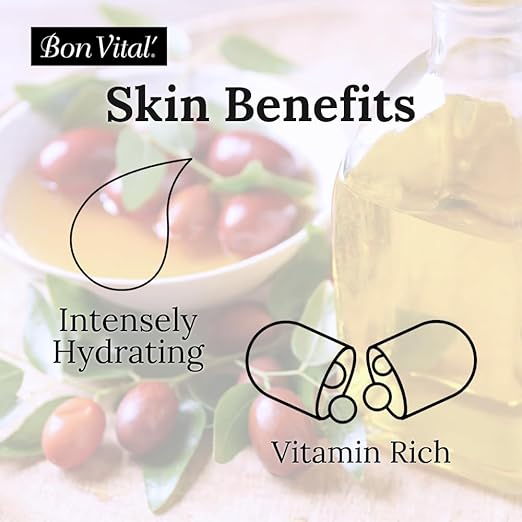 Bon Vital' Deep Tissue Massage Creme, 8 Oz Jar, Lightweight Non-Greasy Formula for All Skin Types, Ideal for Deep Muscle Manipulation, Hydrating Massage Lotion for Spa and Home Use