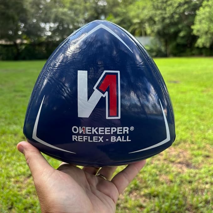 ONEKEEPER Soccer Reflex & Reaction Ball - White, Orange, Blue, Pink, and Fluo Yellow, Agility and Coordination Training for Kids and Juniors (Pump Not Included)