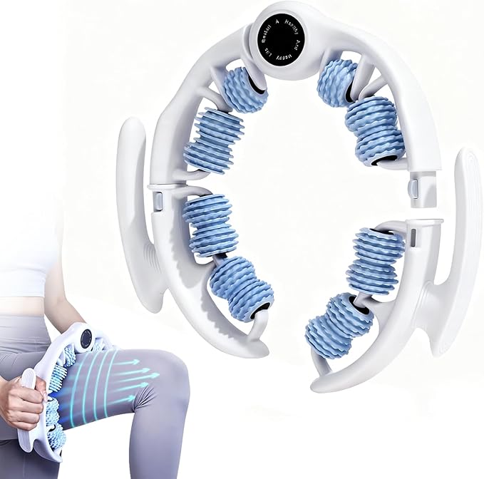 Cellulite Massage Roller for Legs, Anti Cellulite Massage Tool for Legs, Thighs, Arms with Detachable Handles, Lymphatic Drainage Massager for Deep Tissue Pain Relief