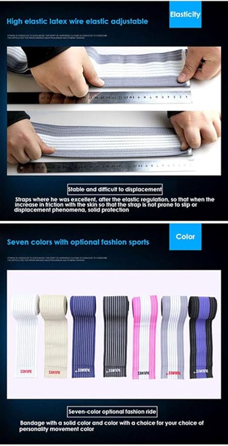 (1 Pair Elastic Breathable Knee Brace Compression Bandage Wraps Pain Relief Straps Support Wraps Sleeve for Men Women Cross Training WODs,Gym Workout,Fitness & Powerlifting (Beige)
