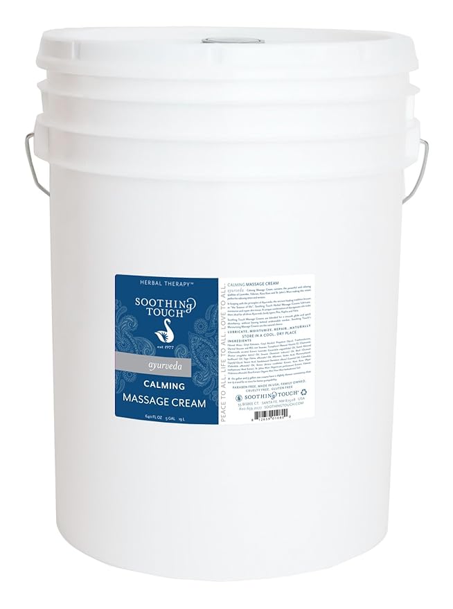 Soothing Touch Calming Massage Cream, Lavender, 5 Gallon