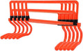 EVTSCAN 5Pcs Football Soccer Training Adjustable Hurdles Agility Speed Training Equipment Orange