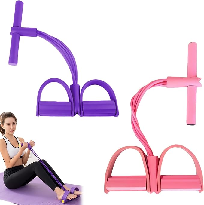 Fashion Puller Exercise, 8 Tube Pedal Resistance Device Detachable and Adjustable Pedal Resistance Device, Stretching Workout Fitness Bands for Arm Weights Exercise Equipment