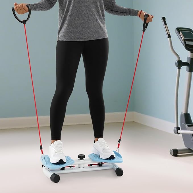 Waist Twister, Ab Twist Board Waist Twister Machine for Exercise Waist Twisting Board with Removable Elastic Bands for Home Gym Equipment