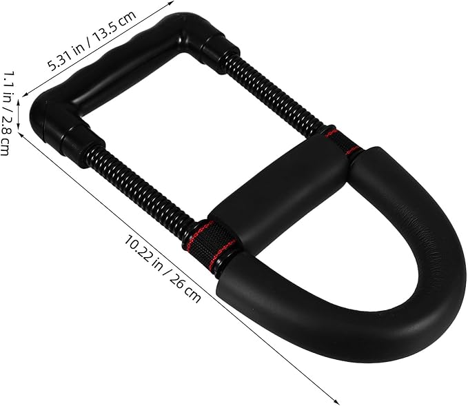 Angoily Hand Grip Strengthener for Men Wrist and Finger Strength Training Device Adjustable Resistance Black Color Fitness Exerciser for Rock Climbing and Forearm Workout