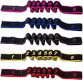 5 Pack Fitness Resistance Bands, Numbered Resistance Bands for Glutes, 8-Section Elastic Training Bands for Yoga, Stretching, Pilates, Fitness