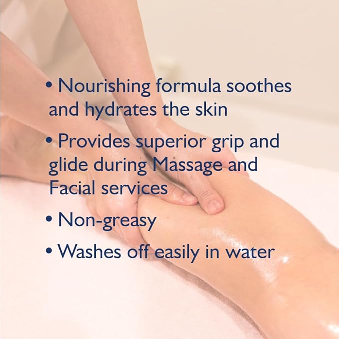 Hydro 2 Oil Unscented Massage Gel 13.5 fl oz - Water Dispersible Formula with Jojoba and Grapeseed Oil Enriched with Vitamin E