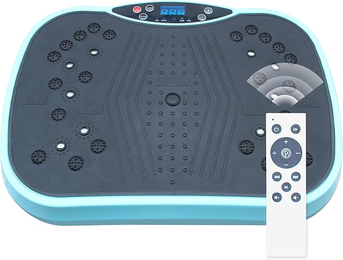 Vibration Plate Exercise Machine Whole Body Vibration Plate Platform for Lymphatic Drainage, Full Body Shaking Workout Vibrating Plate for Weight Loss, 300 Lbs Capacity