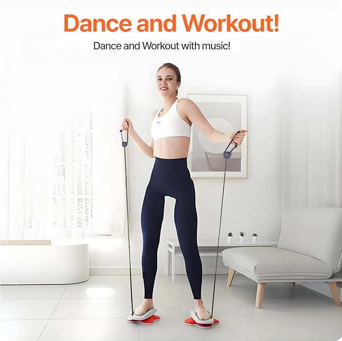 Ab Twister Board for Exercise Waist Twisting Disc with handle,Core Twister Exercise Board in Workout Home Gym Noiseless Balance Board Home Gym Exercise Equipment