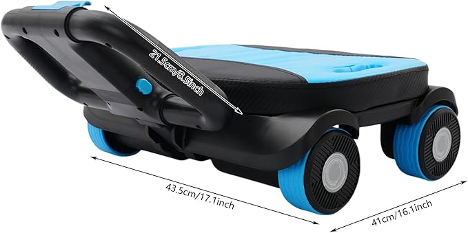 AB Roller Wheel with Elbow Support, 4-Wheel Stable Ab Roller for Core Training, Heavy Duty 330 lbs Capacity Ab Wheel with Phone Holder, Foldable Handles Home Gym Ab Workout Equipment