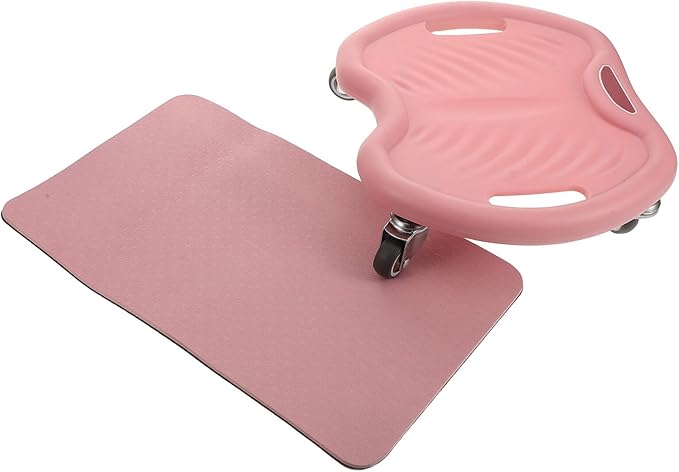 Ab Roller Wheel Core Strength Trainer with Knee Pad Quiet 4-wheel Abdominal Exercise Equipment for Home Workout and Core Muscle Training