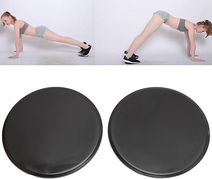 EVTSCAN Core Sliders 2pcs Compact Gliding Discs Full Body Workout Fitness Equipment Round