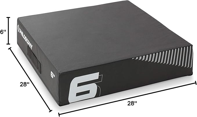 Philosophy Gym Soft Foam Plyometric Box - Jumping Plyo Box for Training and Conditioning