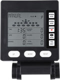 Replacement Rowing Machine Counter Speedometer with LCD Screen, Black Plastic Monitor for Wind Resistance Equipment