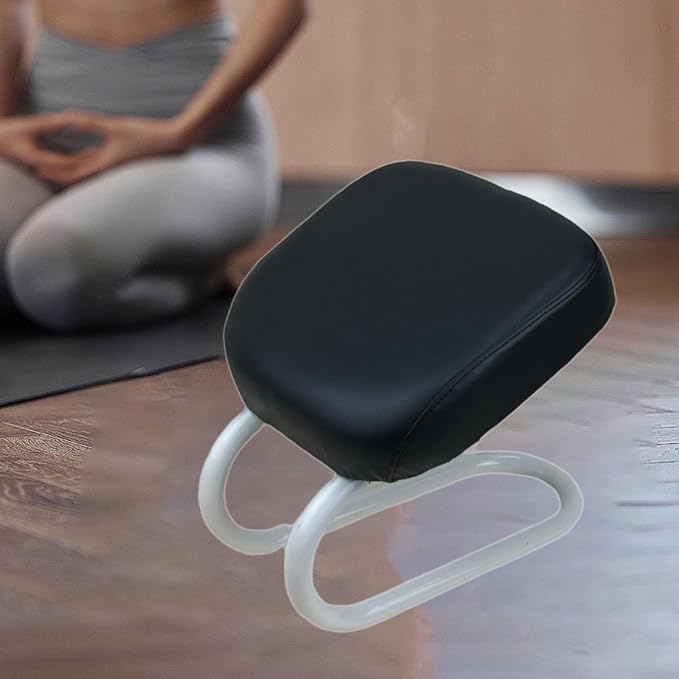 Kneeling Meditation Stool, Prayer Bench Adjustable Height, Portable Meditation Bench, for Studio Praying Prayer (Black C)
