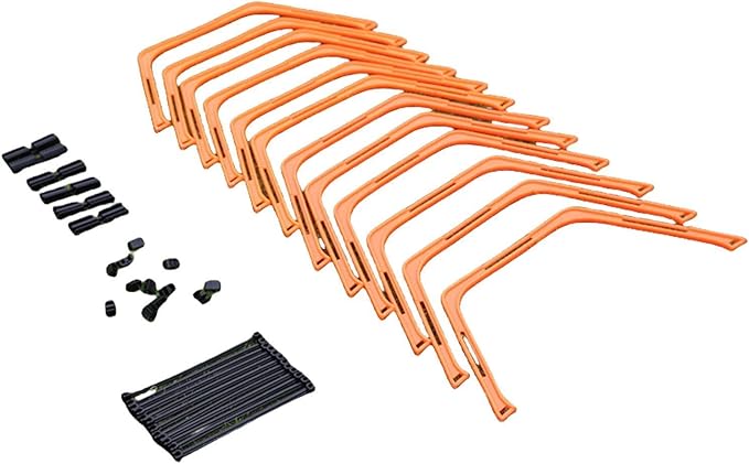 Yiju Agility Rings Foldable Workout Hexagon Hurdles Multifunction Jumping Hurdles Fitness Feet Training Equipment Speed Ladder