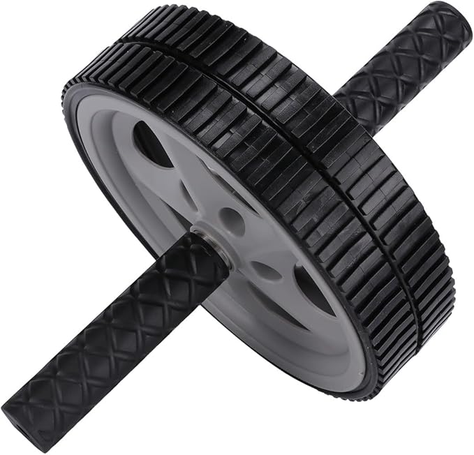 Angoily Ab Roller Wheel Dual-wheel Non-slip Handles Portable Fitness Roller Wheel for Home Abdominal Exercise Core Strength Training Equipment