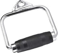 Alomejor Exercise Single High Strength Stirrup Handle Gym Cable Equipment Attachment for Home or Gym Training Steel Silver 827g
