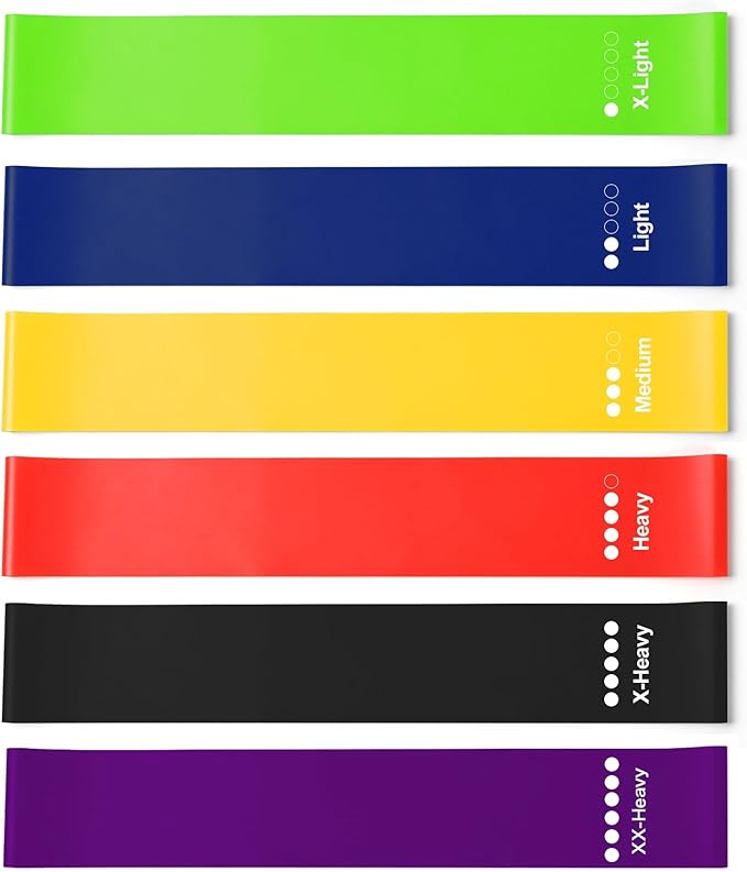 Resistance Bands for Working Out, Resistance Loop Exercise Bands, 6-Pack