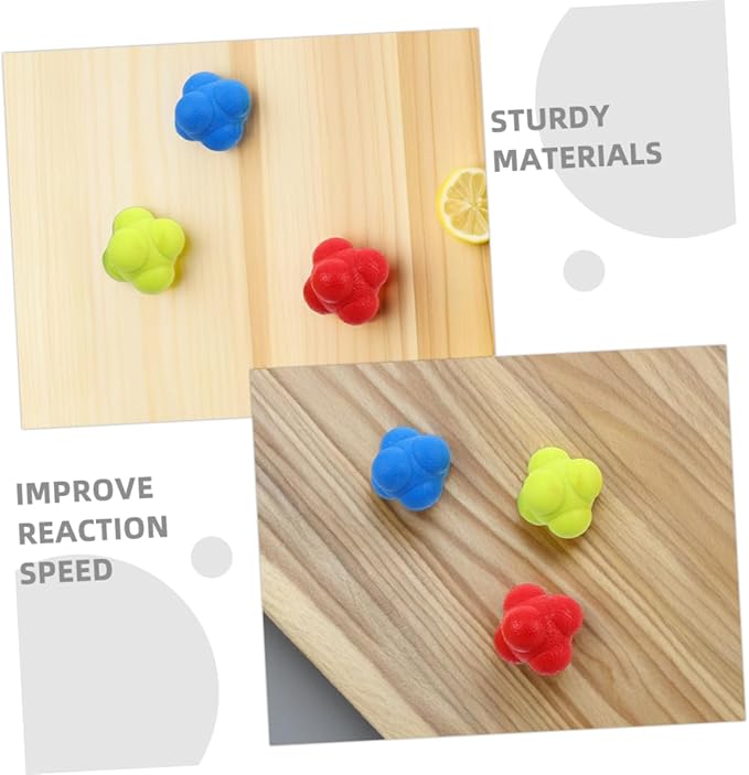 6Pcs Reaction Training Balls for Agility and Reflex Improvement Durable Sports Reaction Balls for Indoor Training Enhance Hand Eye Coordination for Adults