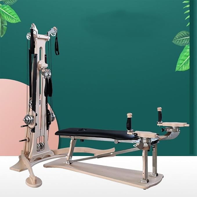 Home Pilates Multifunctional Core Bed, Semi-Elevated Two-in-One Bed Yoga Fitness Zen Soft Equipment, Professional Postpartum Rehabilitation Training Yoga Equipment